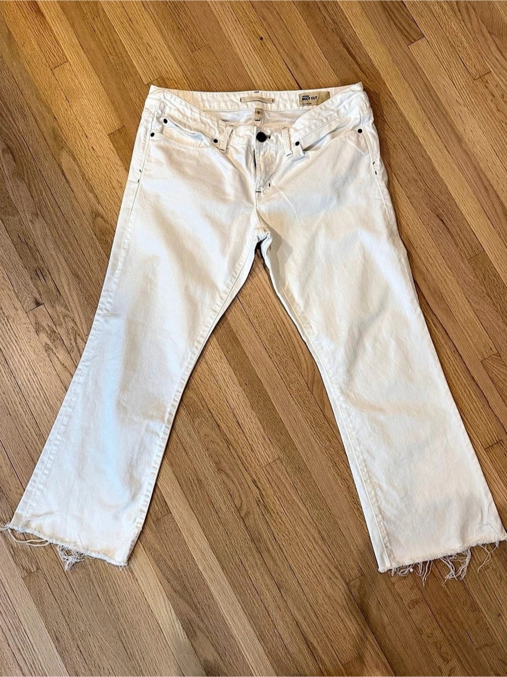 Gap Low Rise Boot Cut Jeans White